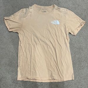 North face medium mens short sleeve tee peach